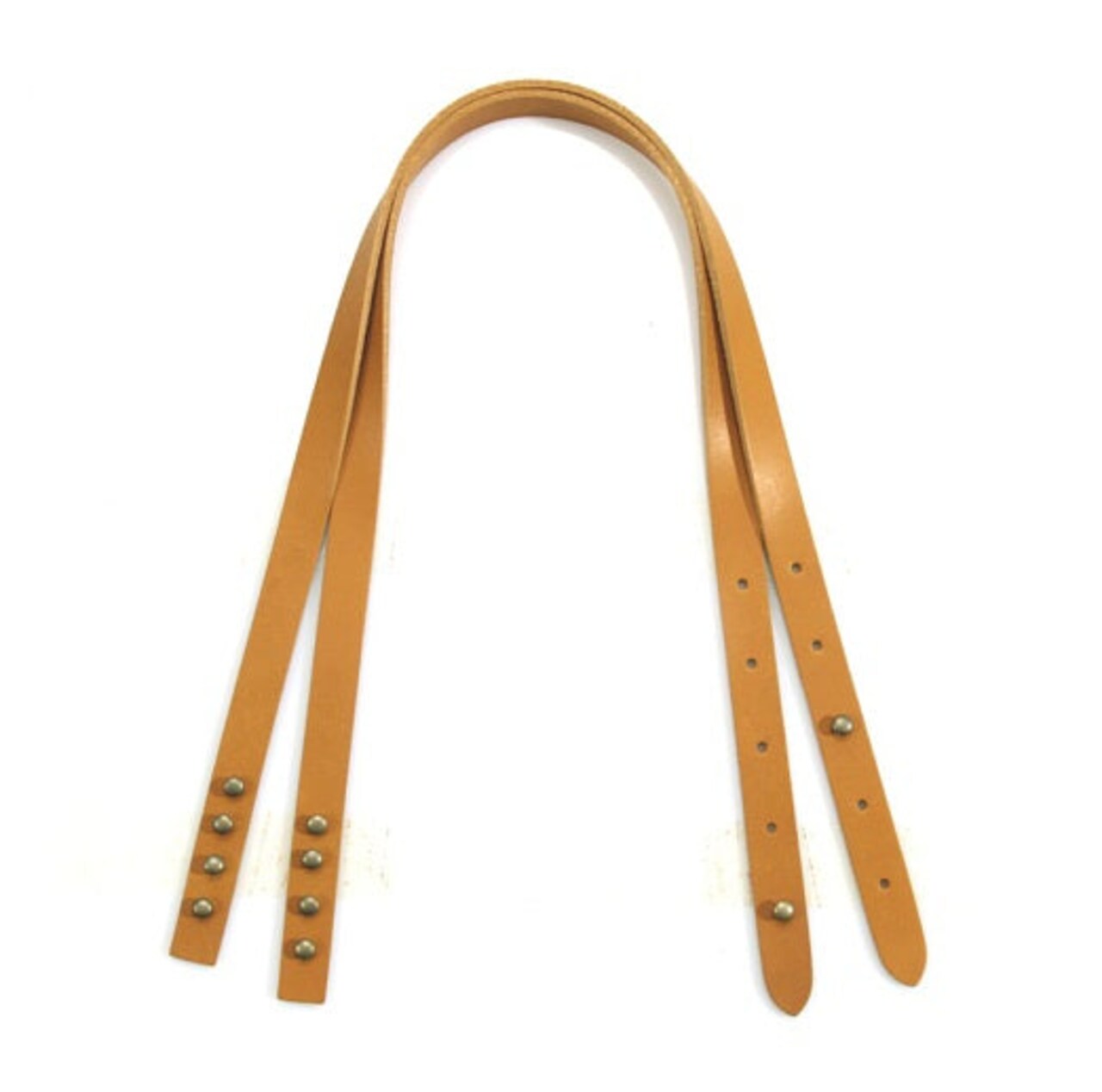 24" byhands 100% Genuine Leather Buckle Shoulder Bag Strap with Rivet (32-6115)